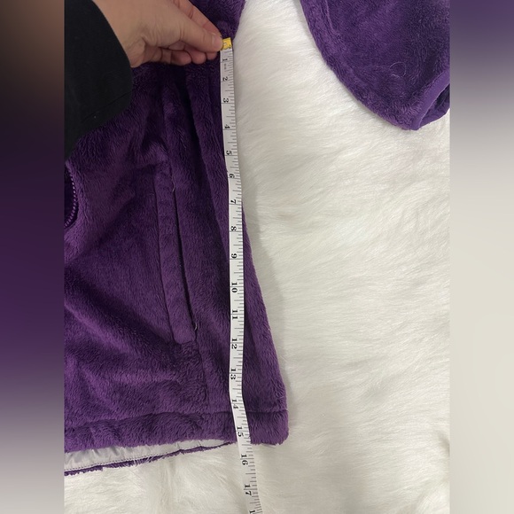 The North Face Purple Fuzzy Women's Jacket Large - Picture 9 of 9